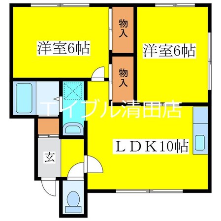 マンションパルコの物件間取画像